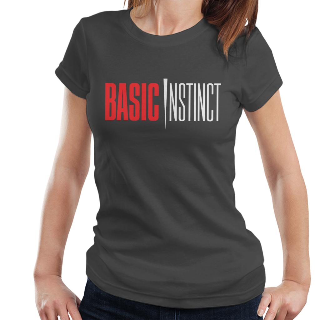 Basic Instinct Red And White Logo Women's T-Shirt-ALL + EVERY