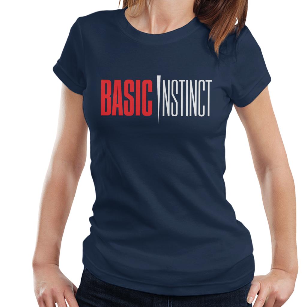 Basic Instinct Red And White Logo Women's T-Shirt-ALL + EVERY