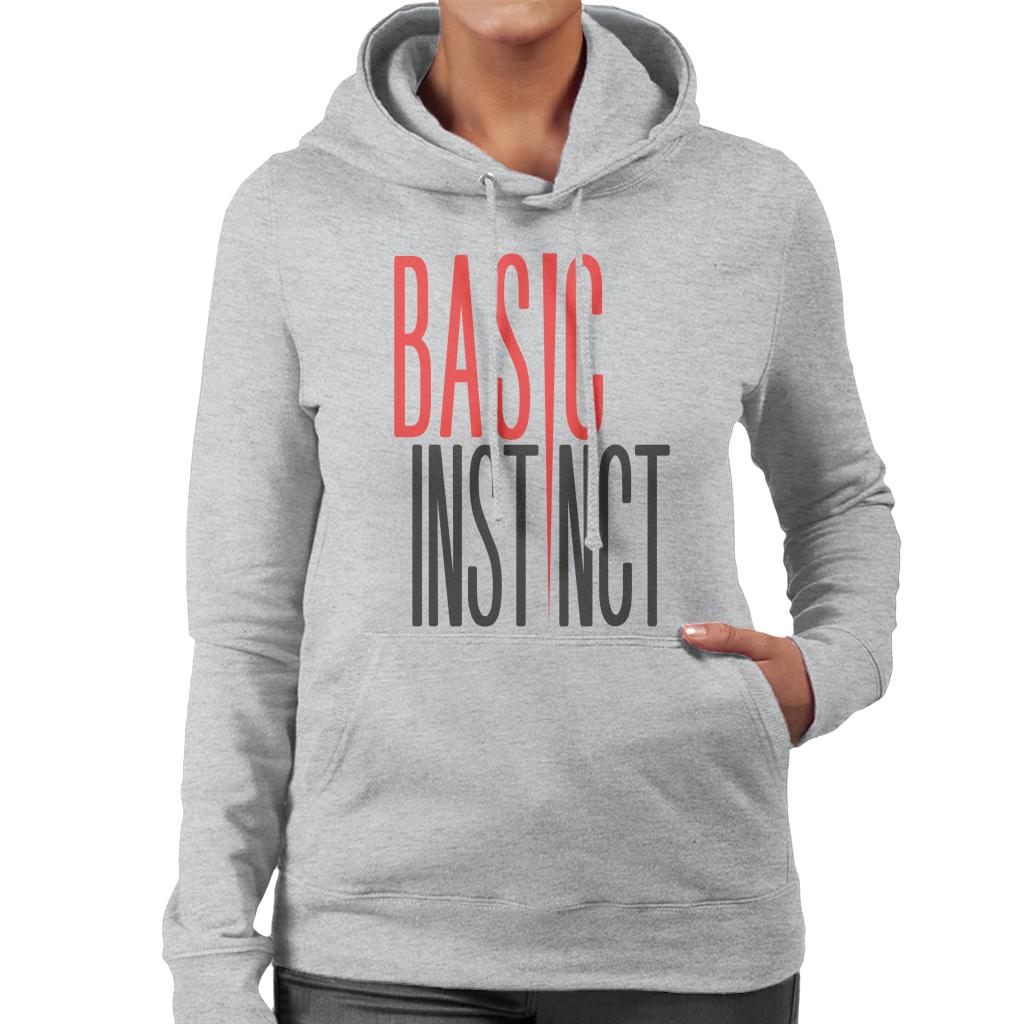 Basic Instinct Ice Pick Logo Women's Hooded Sweatshirt-ALL + EVERY