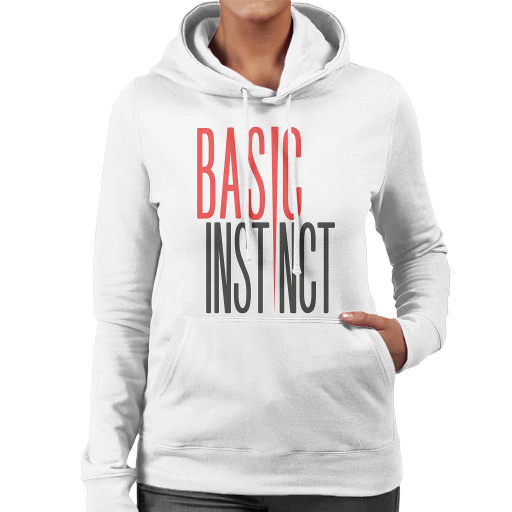 Basic Instinct Ice Pick Logo Women's Hooded Sweatshirt-ALL + EVERY