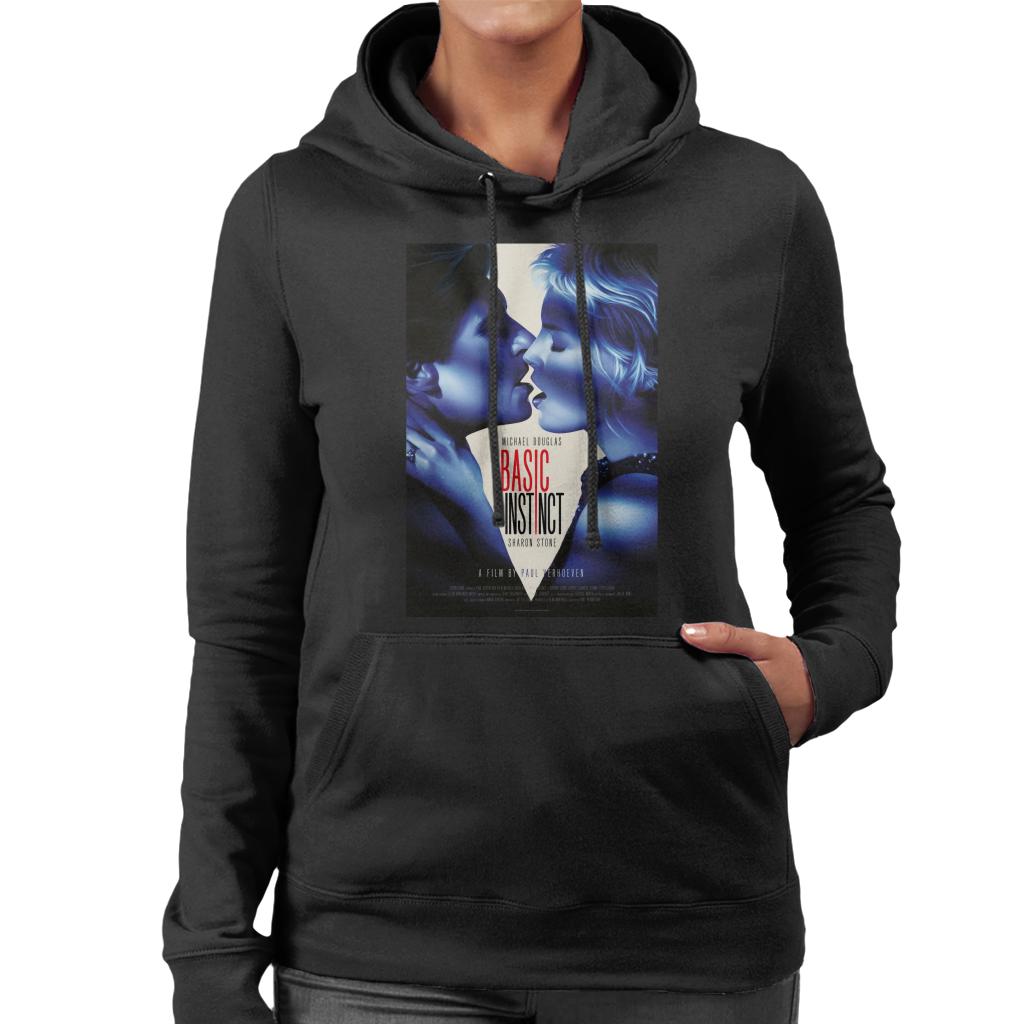 Basic Instinct Catherine And Nick Kiss Women's Hooded Sweatshirt-ALL + EVERY