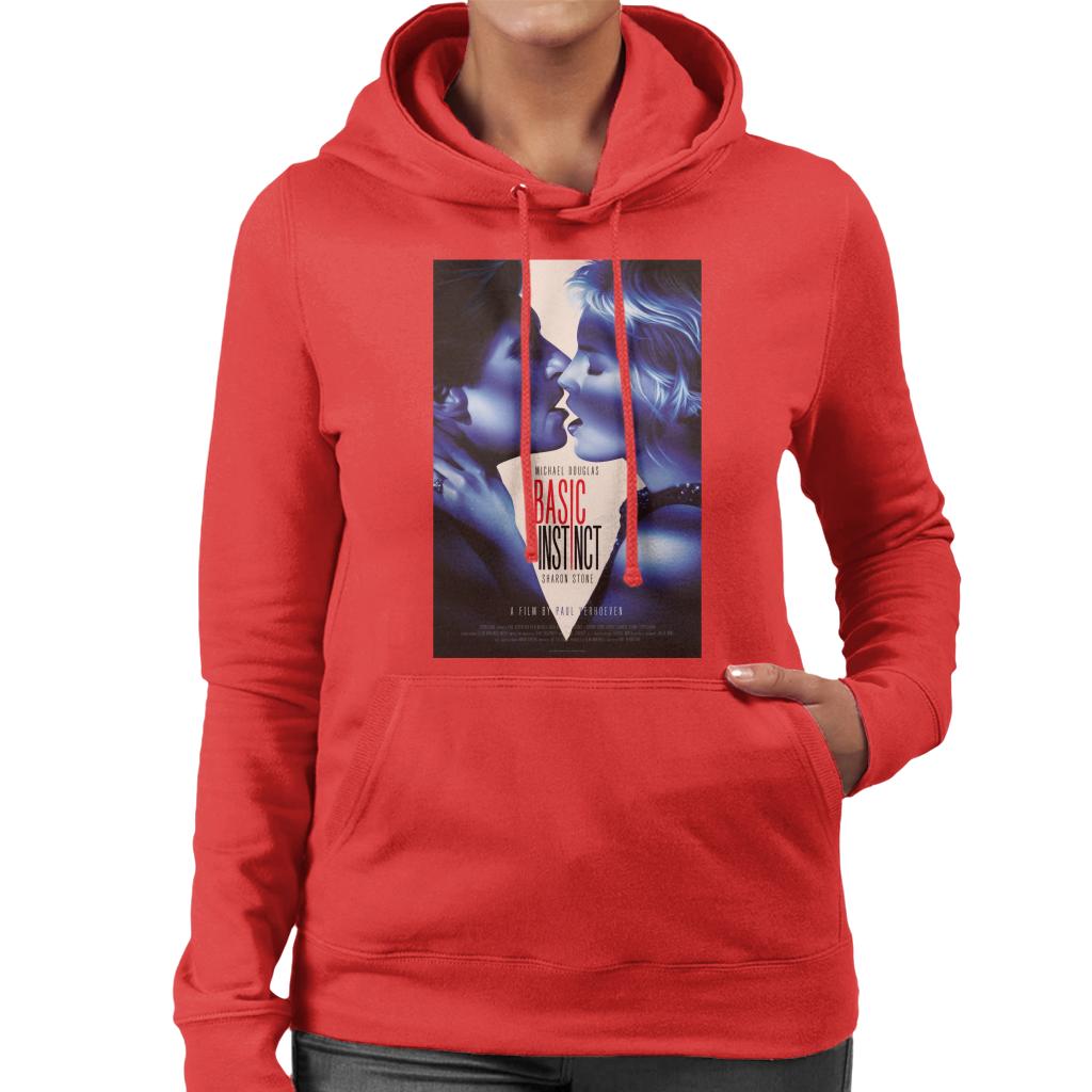 Basic Instinct Catherine And Nick Kiss Women's Hooded Sweatshirt-ALL + EVERY