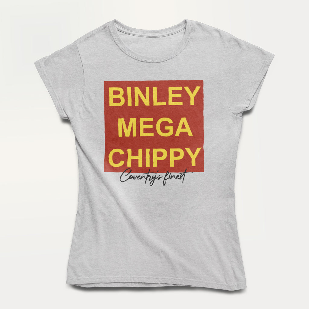 Binley Mega Chippy Coventry's Finest Women's T-Shirt-ALL + EVERY