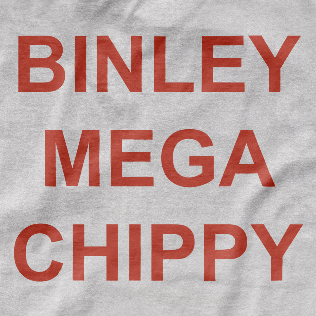 Binley Mega Chippy Red Text Men's Hooded Sweatshirt-ALL + EVERY