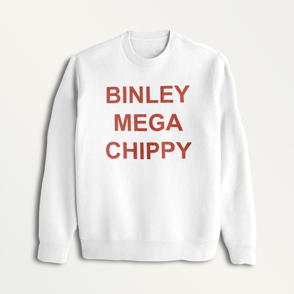 Binley Mega Chippy Red Text Men's Sweatshirt-ALL + EVERY