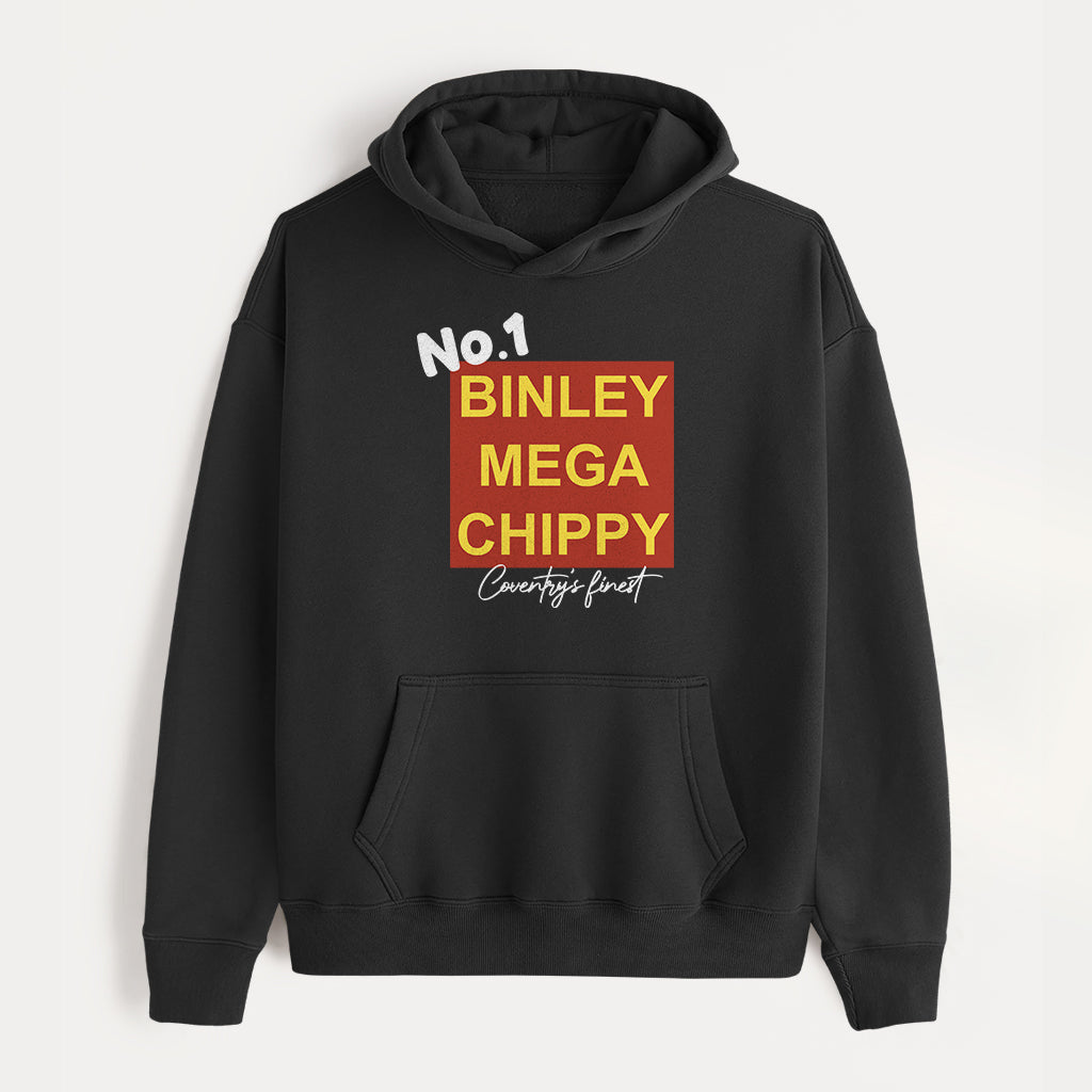 Binley Mega Chippy No 1 Coventry's Finest Kids Hooded Sweatshirt-ALL + EVERY