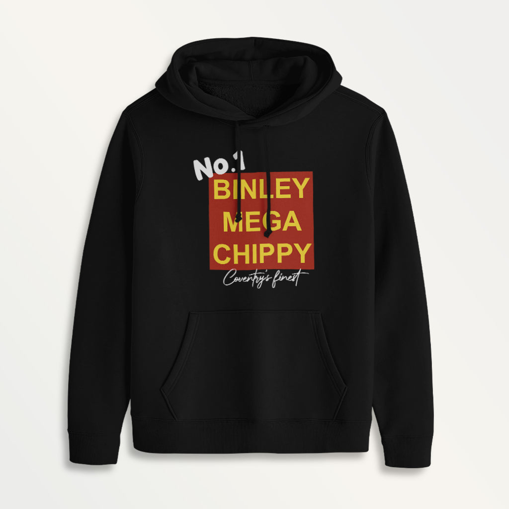 Binley Mega Chippy No 1 Coventry's Finest Men's Hooded Sweatshirt-ALL + EVERY