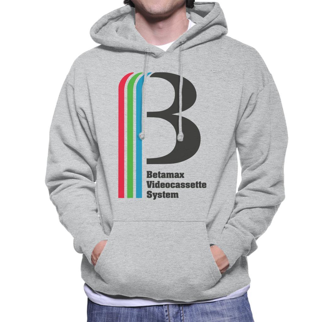 Betamax Videocassette System Men's Hooded Sweatshirt-ALL + EVERY