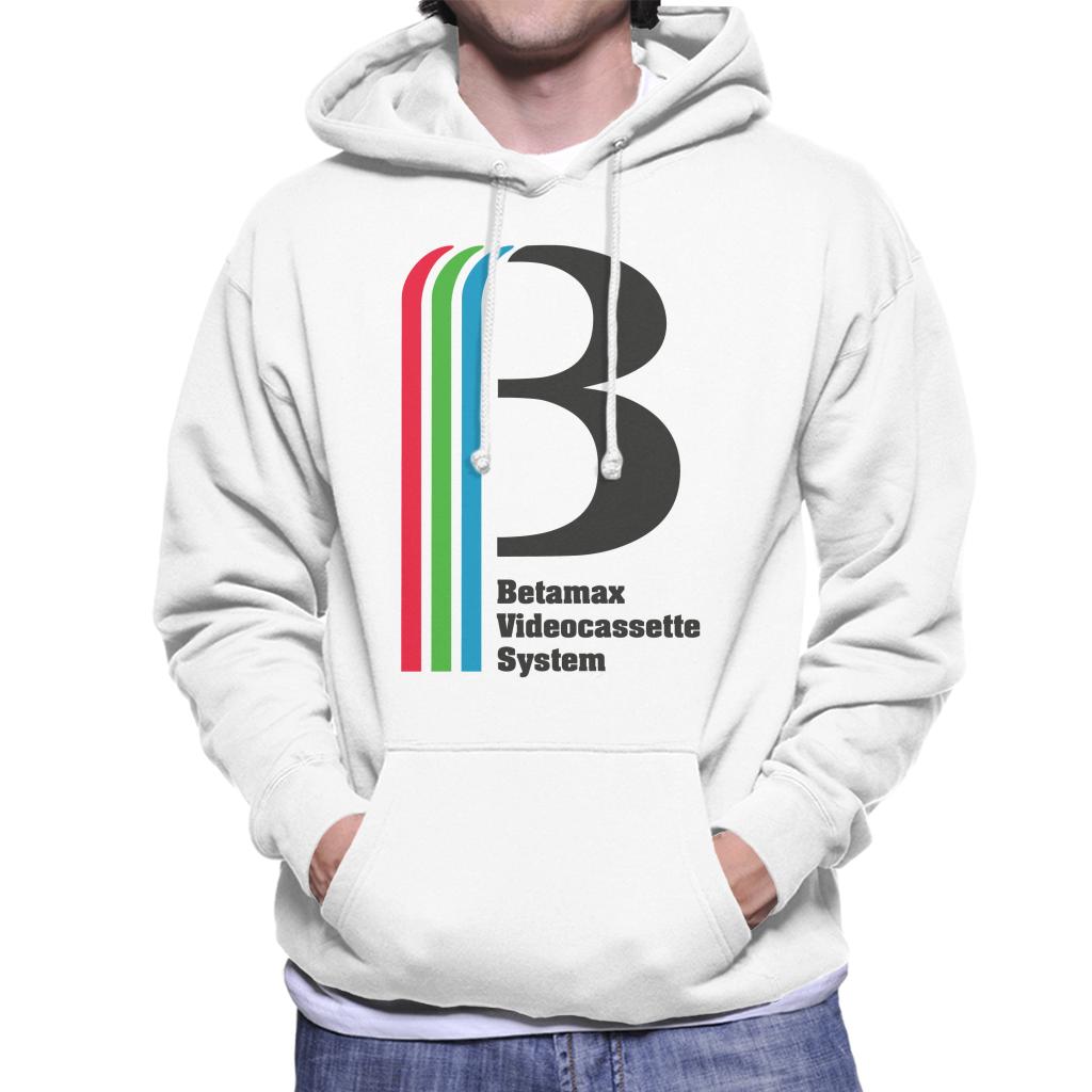 Betamax Videocassette System Men's Hooded Sweatshirt-ALL + EVERY