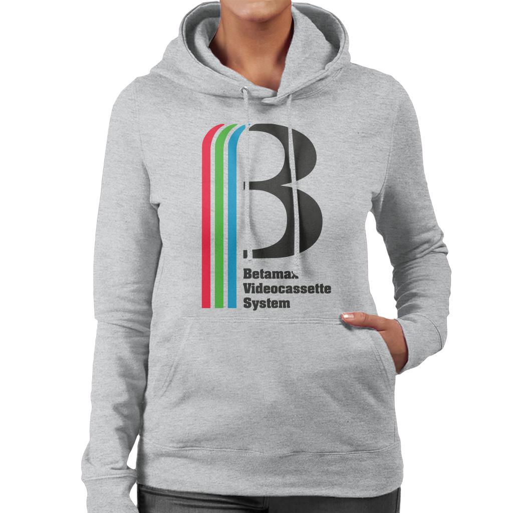 Betamax Videocassette System Women's Hooded Sweatshirt-ALL + EVERY