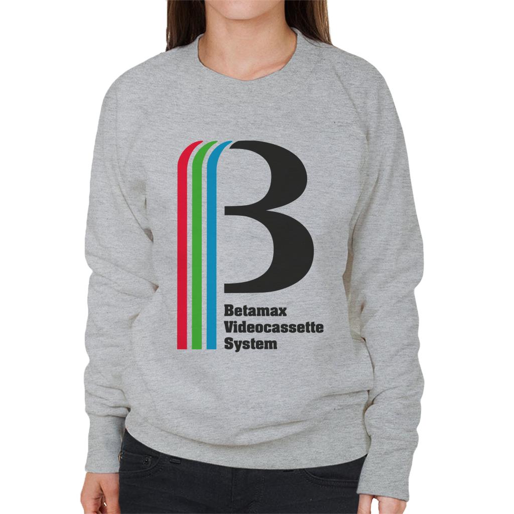 Betamax Videocassette System Women's Sweatshirt-ALL + EVERY