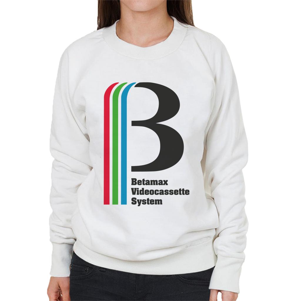 Betamax Videocassette System Women's Sweatshirt-ALL + EVERY