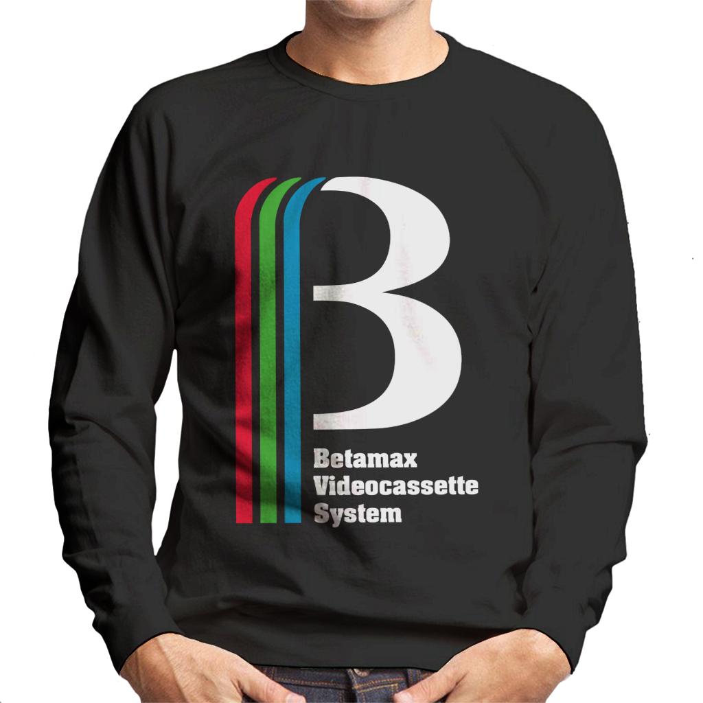 Betamax Videocassette System Logo Men's Sweatshirt-ALL + EVERY