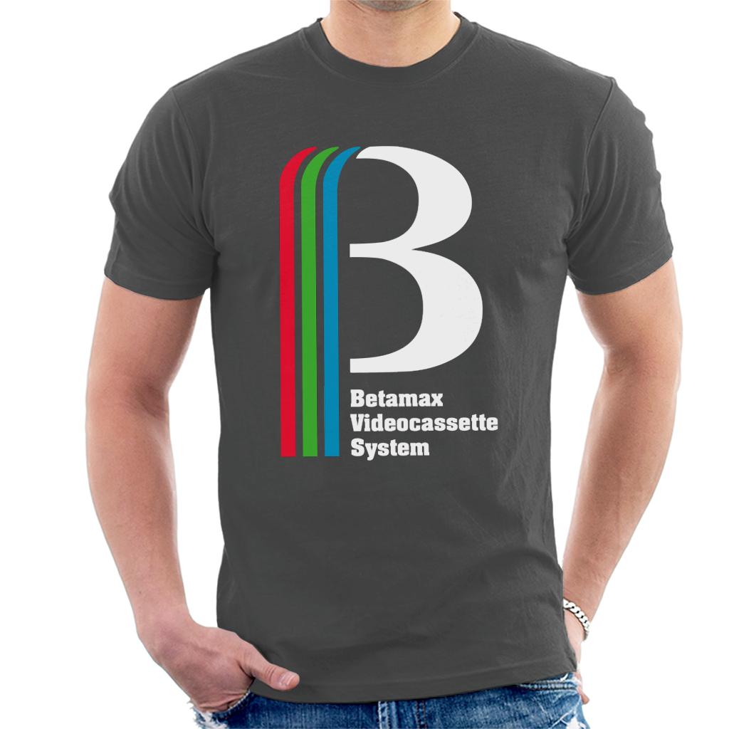 Betamax Videocassette System Logo Men's T-Shirt-ALL + EVERY