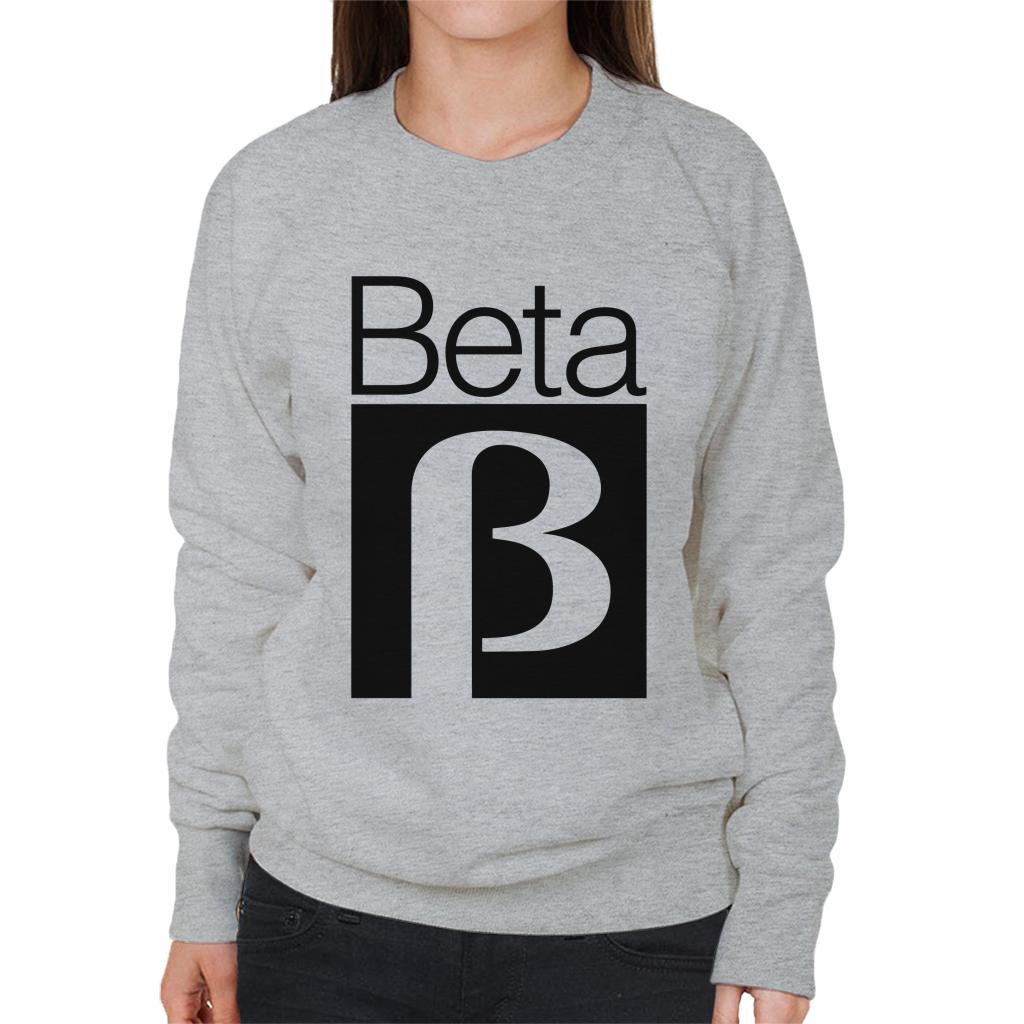 Betamax White B Logo Women's Sweatshirt-ALL + EVERY