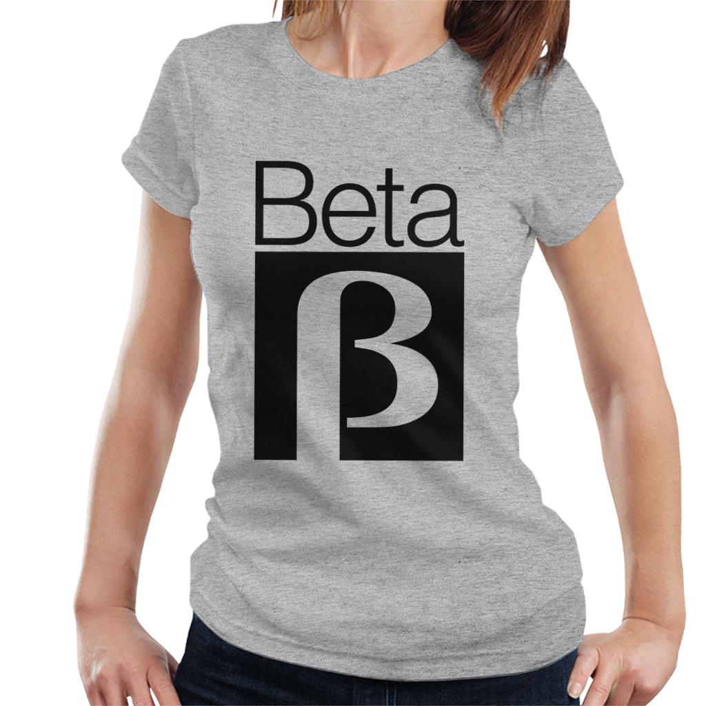 Betamax White B Logo Women's T-Shirt-ALL + EVERY