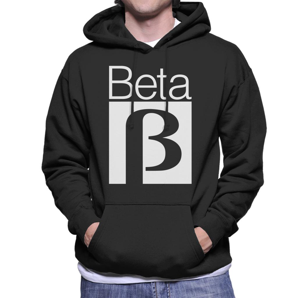 Betamax Black B Logo Men's Hooded Sweatshirt-ALL + EVERY