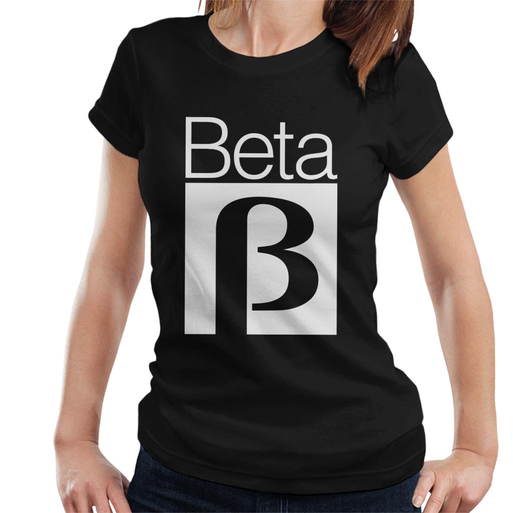 Betamax Black B Logo Women's T-Shirt-ALL + EVERY