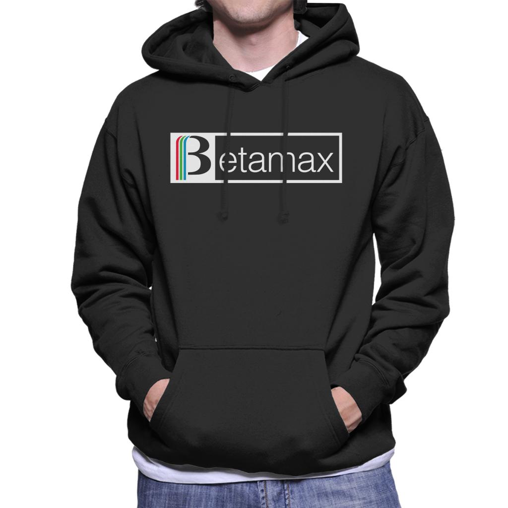 Betamax Red Green And Blue White B Banner Logo Men's Hooded Sweatshirt-ALL + EVERY