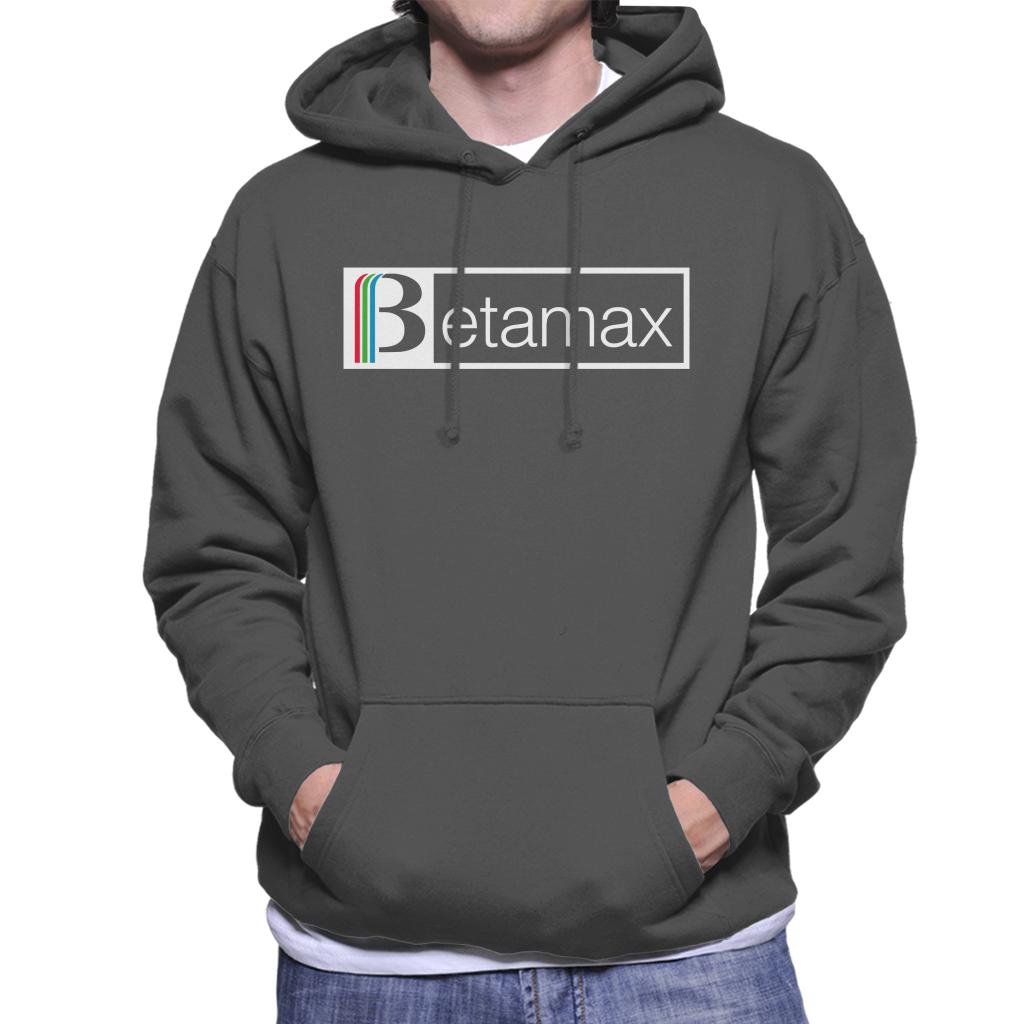 Betamax Red Green And Blue White B Banner Logo Men's Hooded Sweatshirt-ALL + EVERY