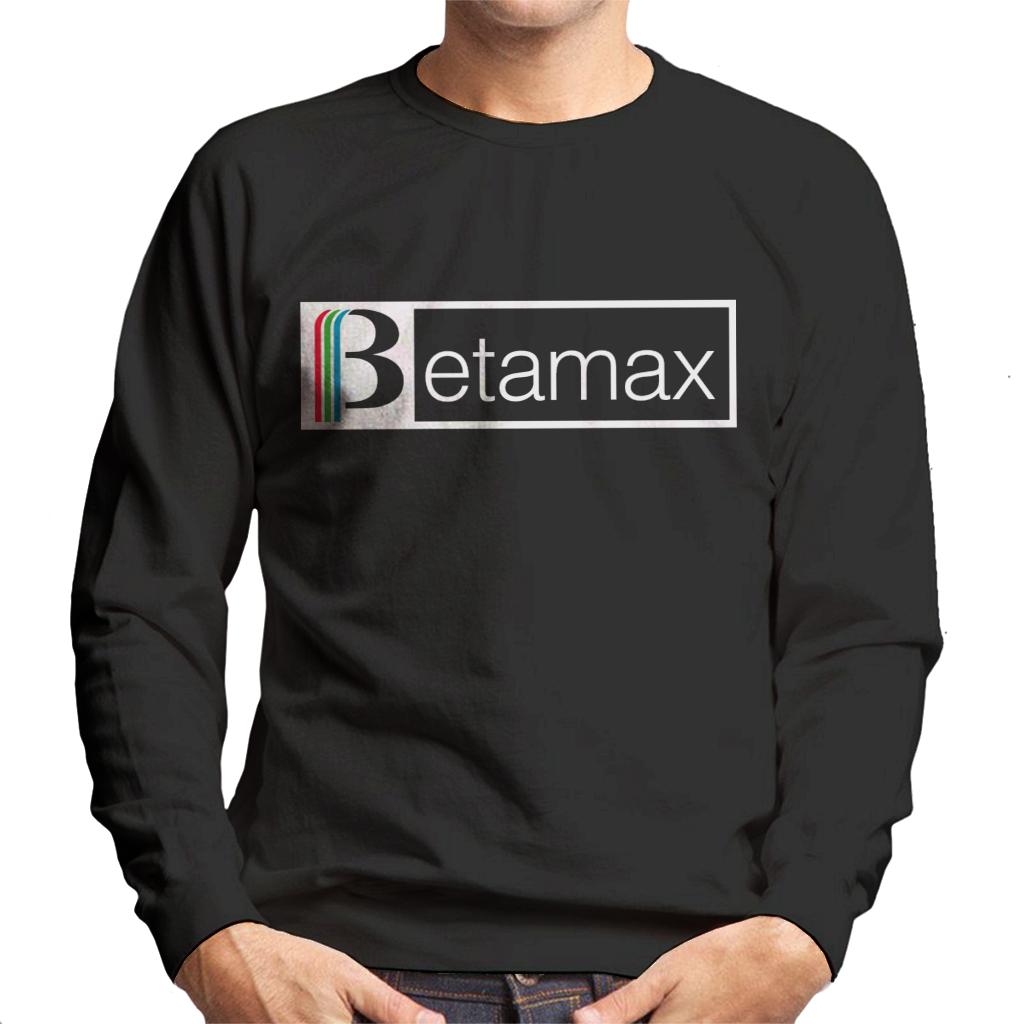 Betamax Red Green And Blue White B Banner Logo Men's Sweatshirt-ALL + EVERY