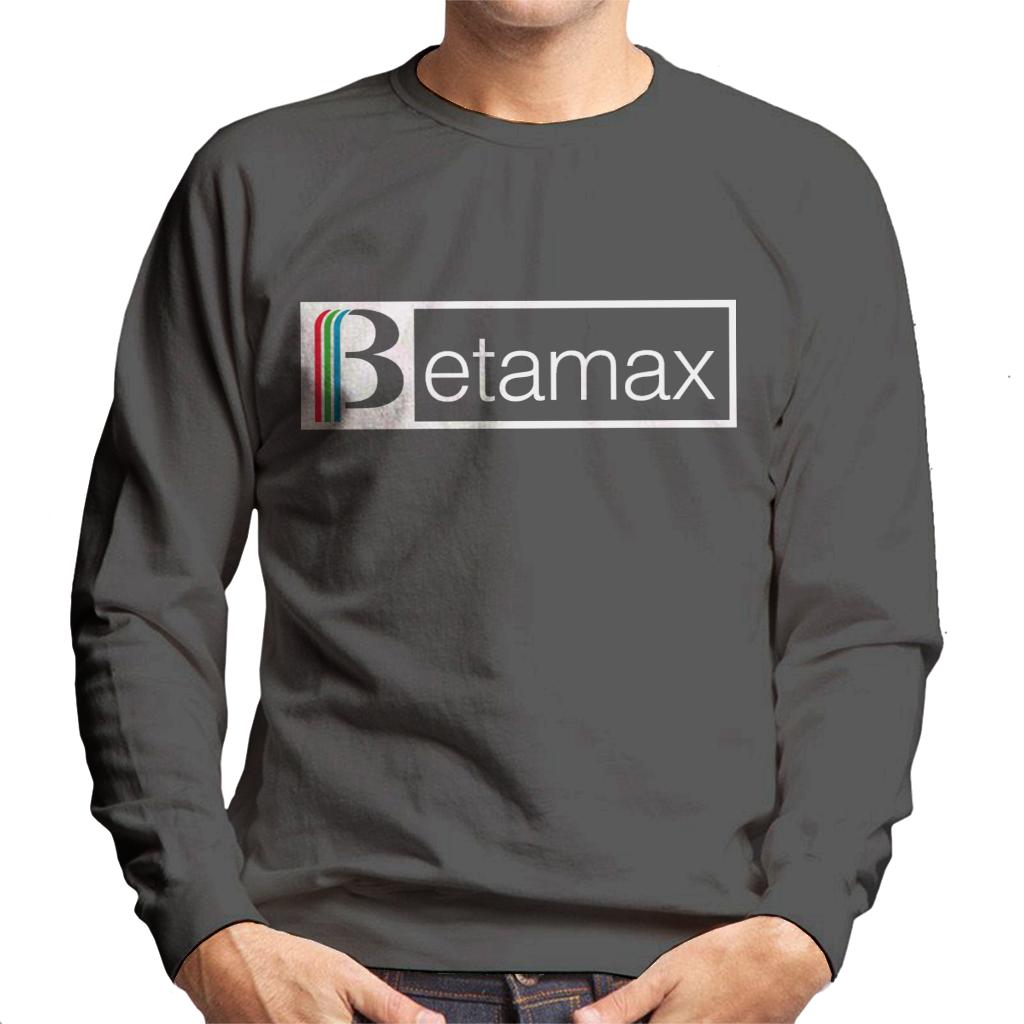 Betamax Red Green And Blue White B Banner Logo Men's Sweatshirt-ALL + EVERY