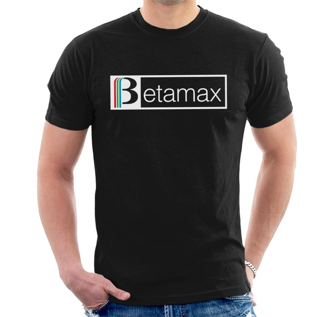 Betamax Red Green And Blue White B Banner Logo Men's T-Shirt-ALL + EVERY