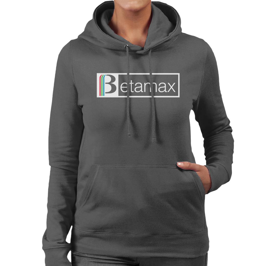 Betamax Red Green And Blue White B Banner Logo Women's Hooded Sweatshirt-ALL + EVERY
