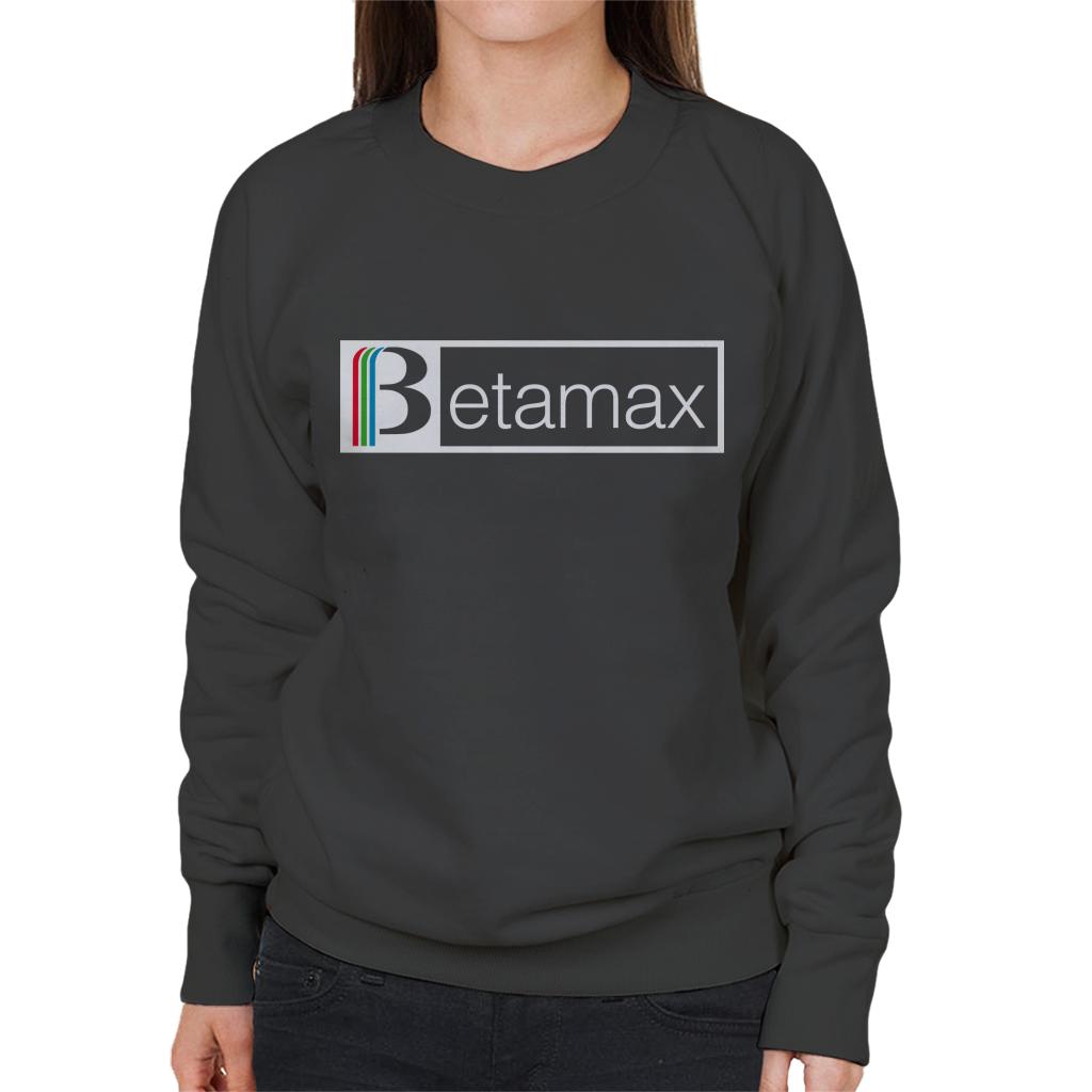 Betamax Red Green And Blue White B Banner Logo Women's Sweatshirt-ALL + EVERY