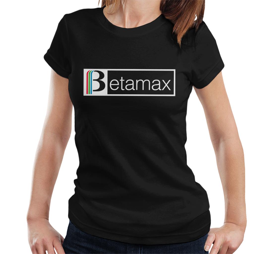 Betamax Red Green And Blue White B Banner Logo Women's T-Shirt-ALL + EVERY