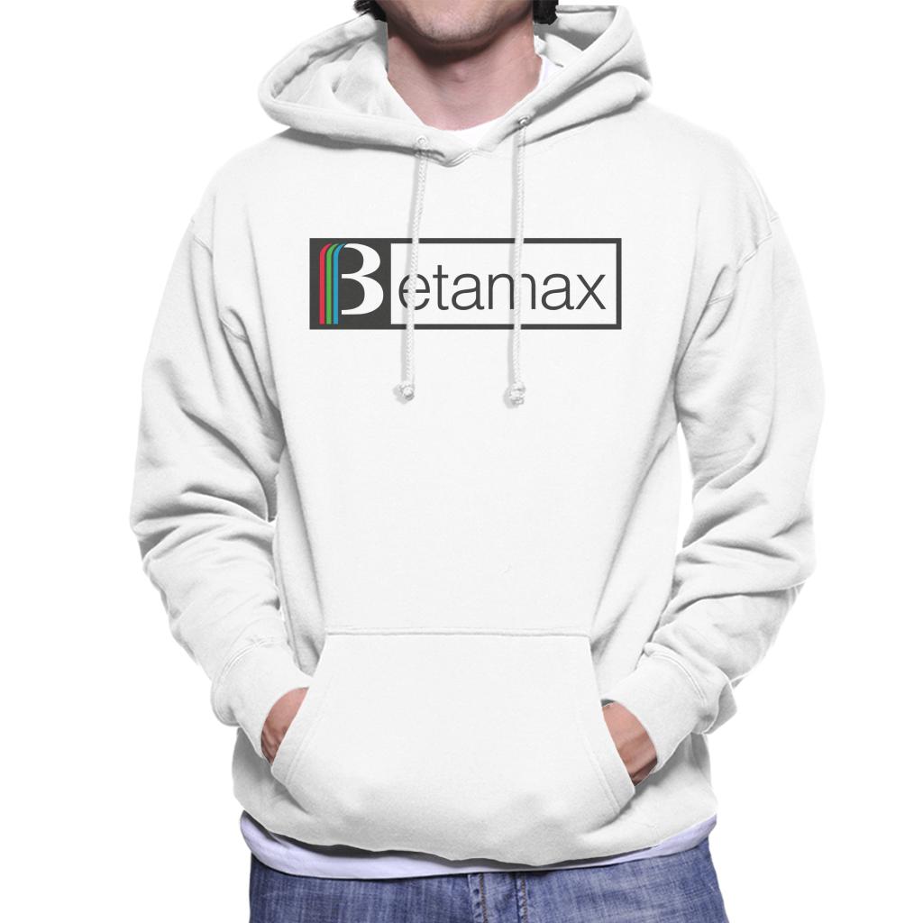 Betamax Red Green And Blue Black B Banner Logo Men's Hooded Sweatshirt-ALL + EVERY