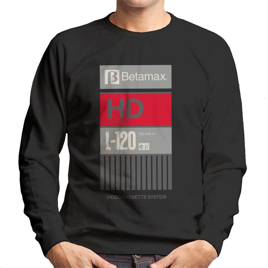 Betamax Grey B Logo High Definition Men's Sweatshirt-ALL + EVERY