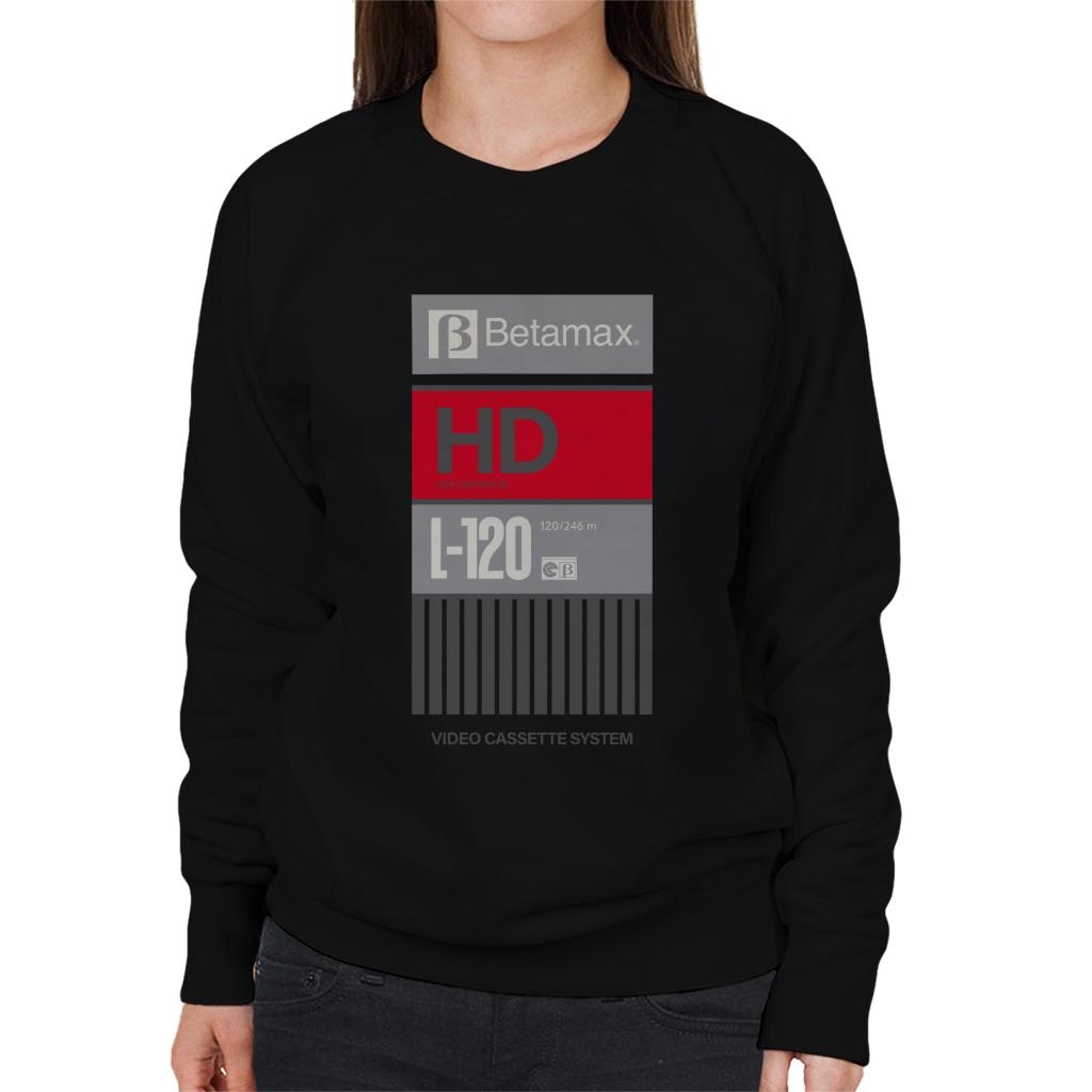 Betamax Grey B Logo High Definition Women's Sweatshirt-ALL + EVERY