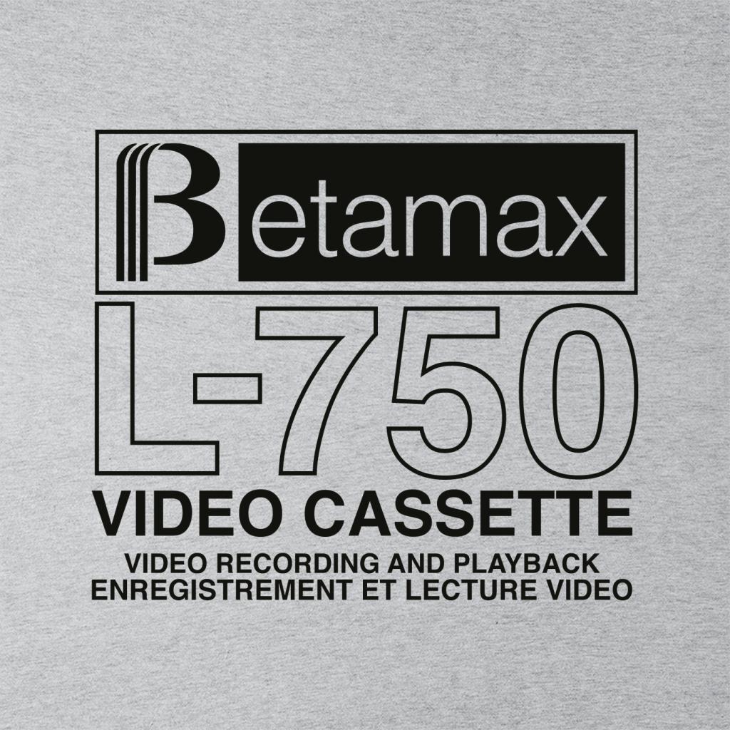 Betamax Black B Logo L 750 Cassette Women's T-Shirt-ALL + EVERY