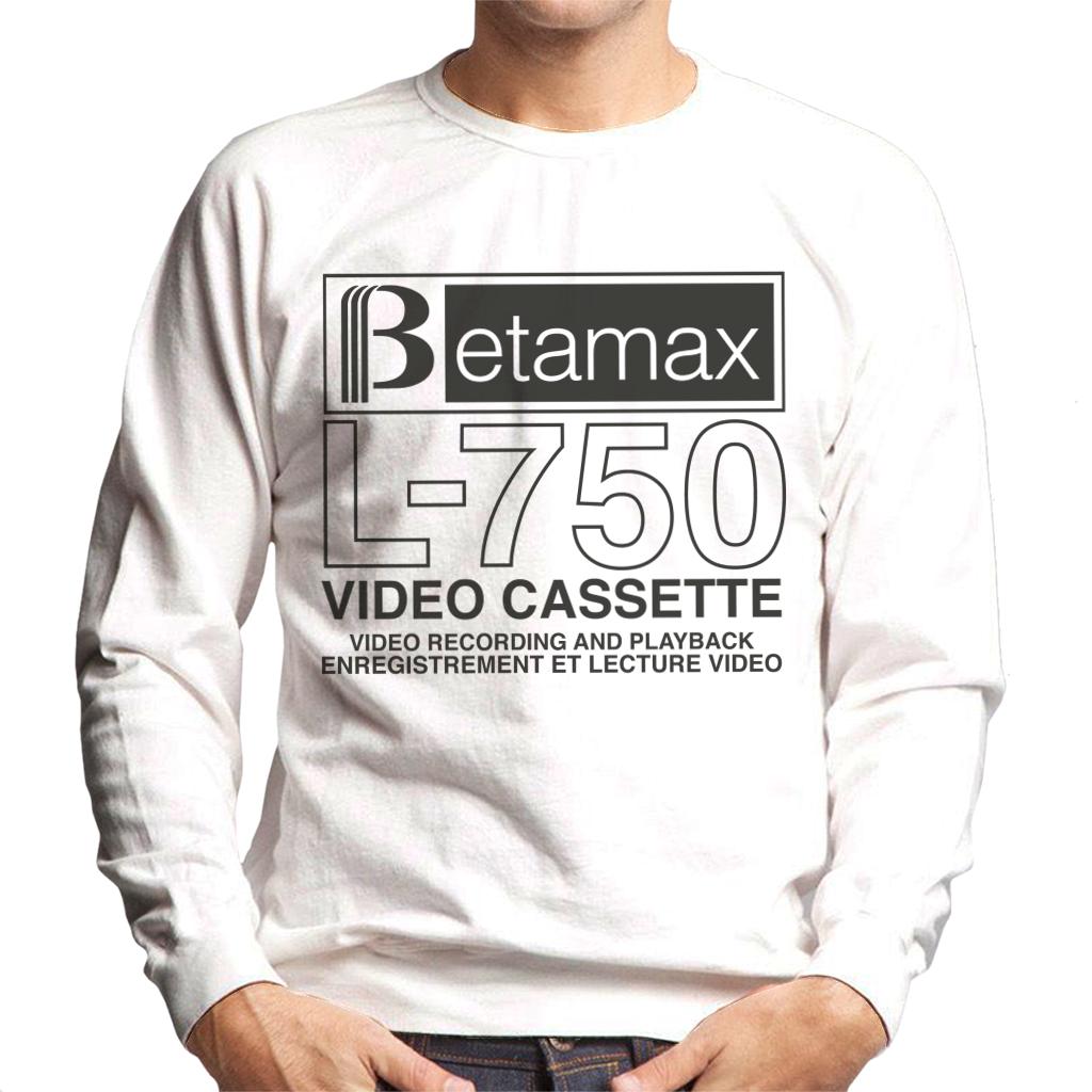 Betamax Black B Logo L 750 Cassette Men's Sweatshirt-ALL + EVERY