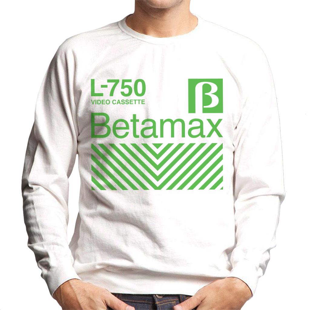 Betamax Green L 750 Video Cassette Men's Sweatshirt-ALL + EVERY