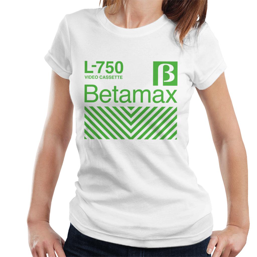 Betamax Green L 750 Video Cassette Women's T-Shirt-ALL + EVERY