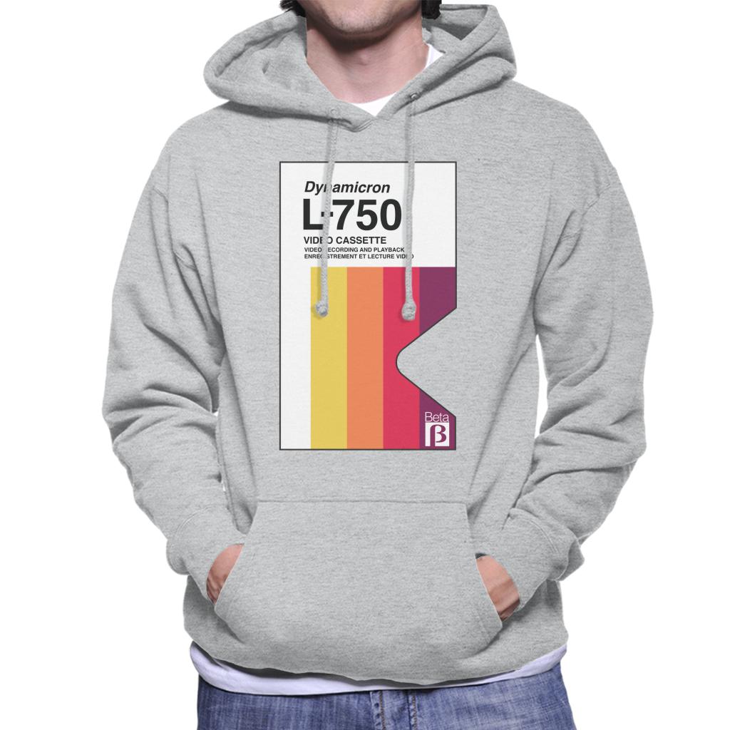 Betamax Dynamicron L 750 Video Cassette Men's Hooded Sweatshirt-ALL + EVERY