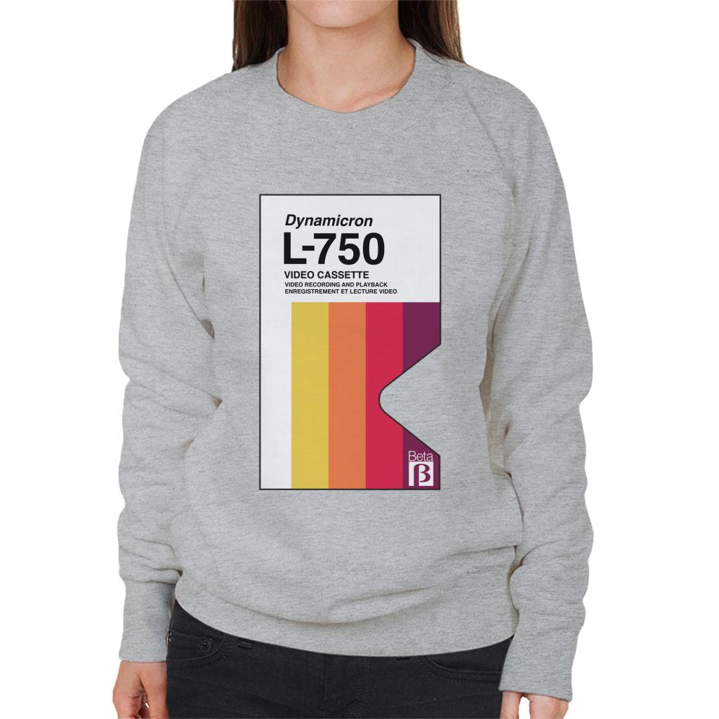 Betamax Dynamicron L 750 Video Cassette Women's Sweatshirt-ALL + EVERY