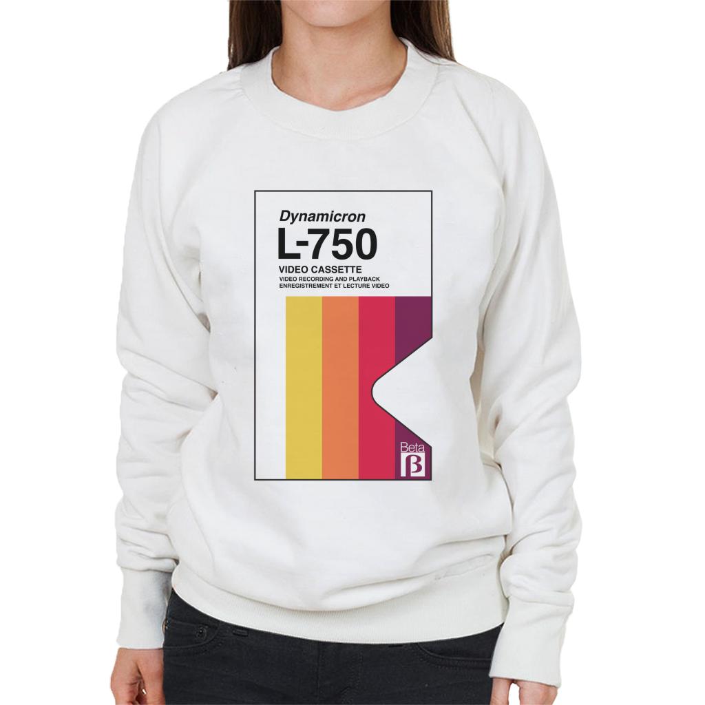 Betamax Dynamicron L 750 Video Cassette Women's Sweatshirt-ALL + EVERY