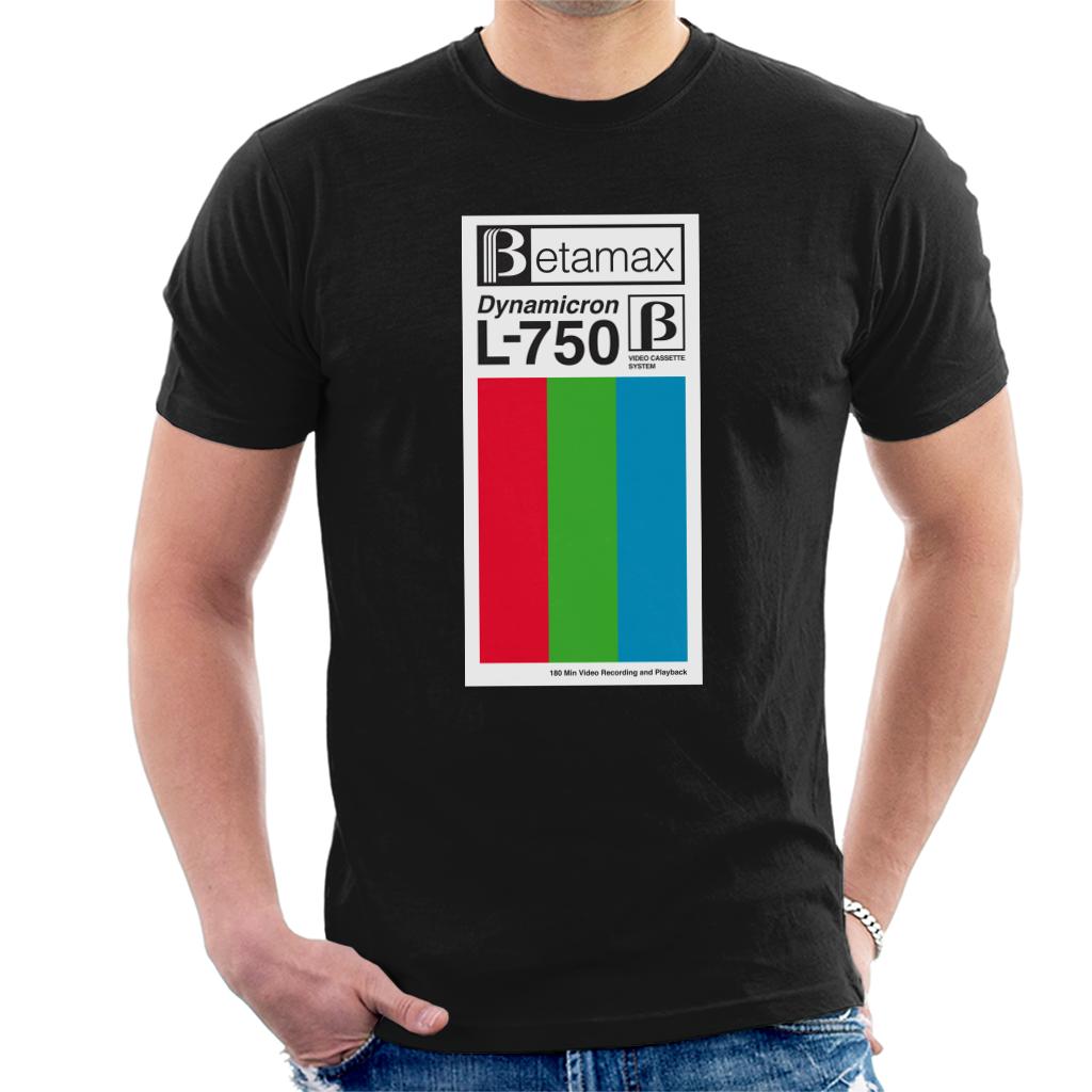 Betamax Dynamicron L 750 Video Red Green And Blue Stripe Men's T-Shirt-ALL + EVERY