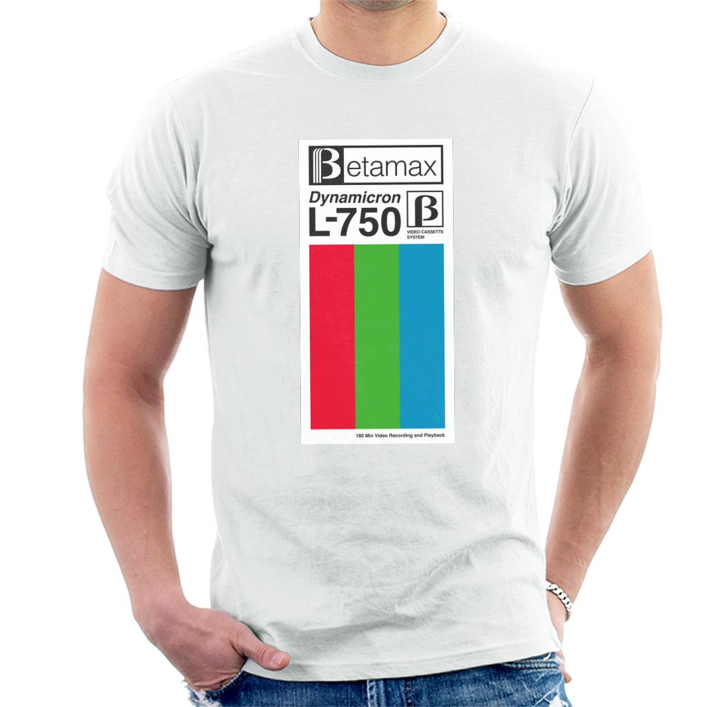 Betamax Dynamicron L 750 Video Red Green And Blue Stripe Men's T-Shirt-ALL + EVERY