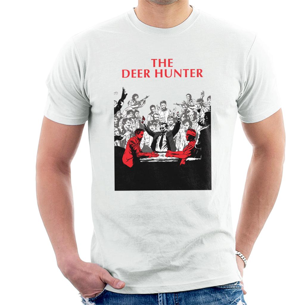 The Deer Hunter Russian Roulette Scene Poster Men's T-Shirt-ALL + EVERY