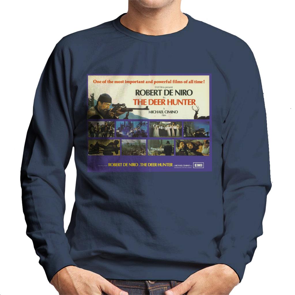 The Deer Hunter Film Montage Poster Men's Sweatshirt-ALL + EVERY