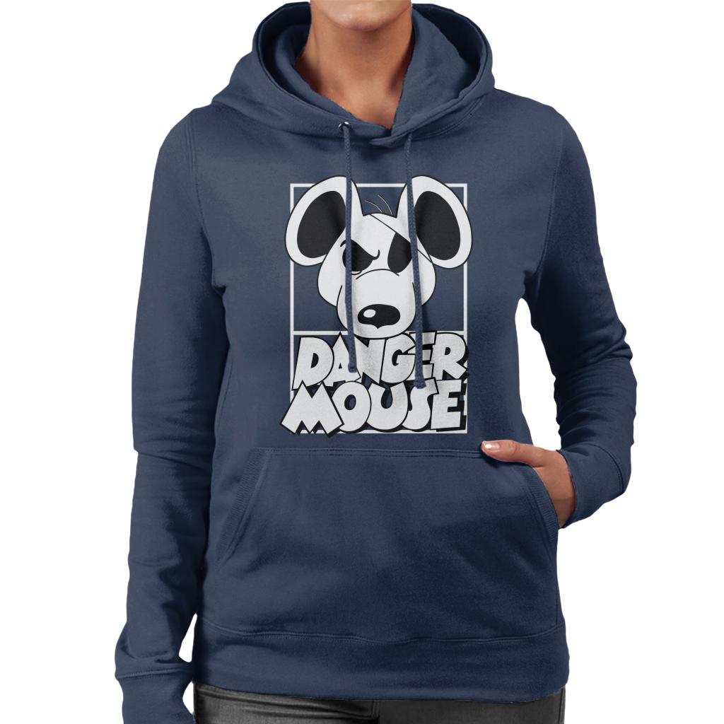 Danger Mouse Eye Patch Women's Hooded Sweatshirt-ALL + EVERY