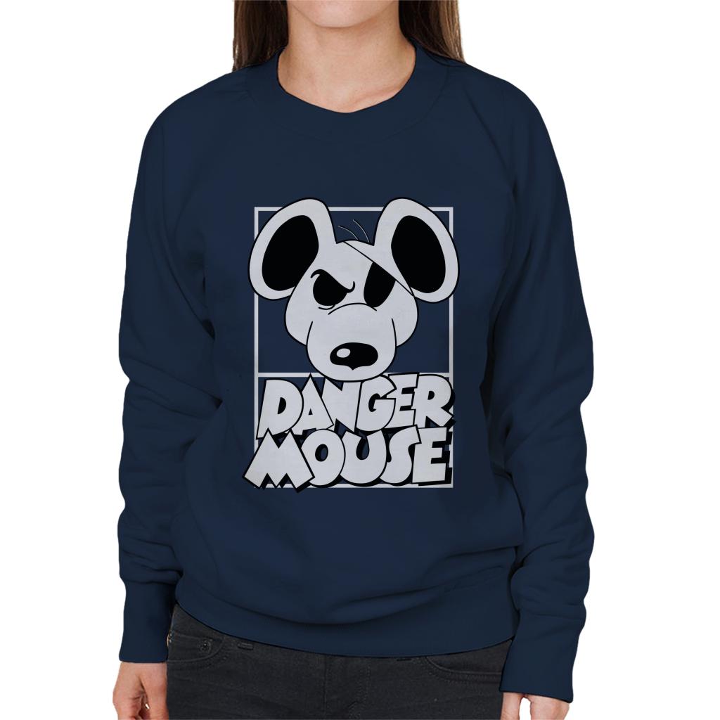 Danger Mouse Eye Patch Women's Sweatshirt-ALL + EVERY