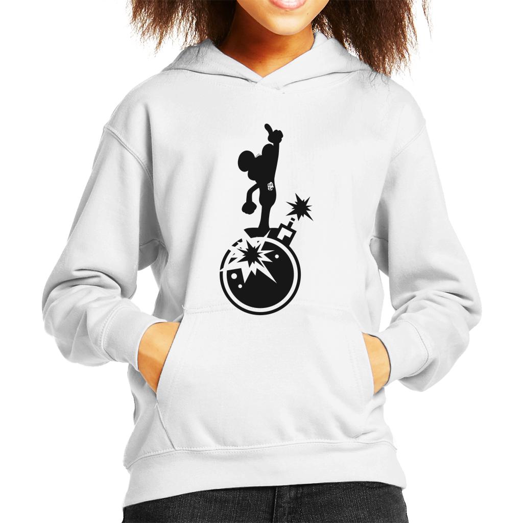 Danger Mouse Explosion Silhouette Kid's Hooded Sweatshirt-ALL + EVERY