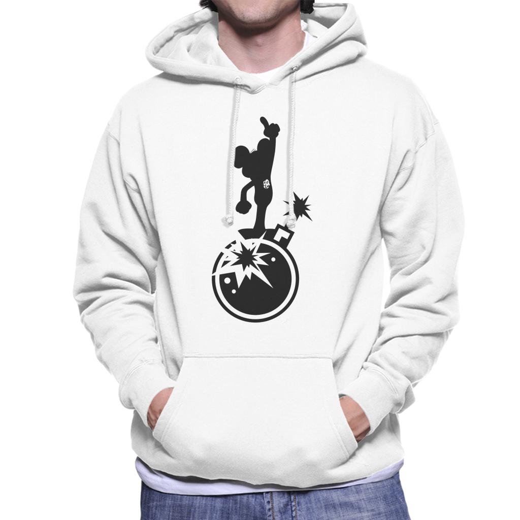 Danger Mouse Explosion Silhouette Men's Hooded Sweatshirt-ALL + EVERY