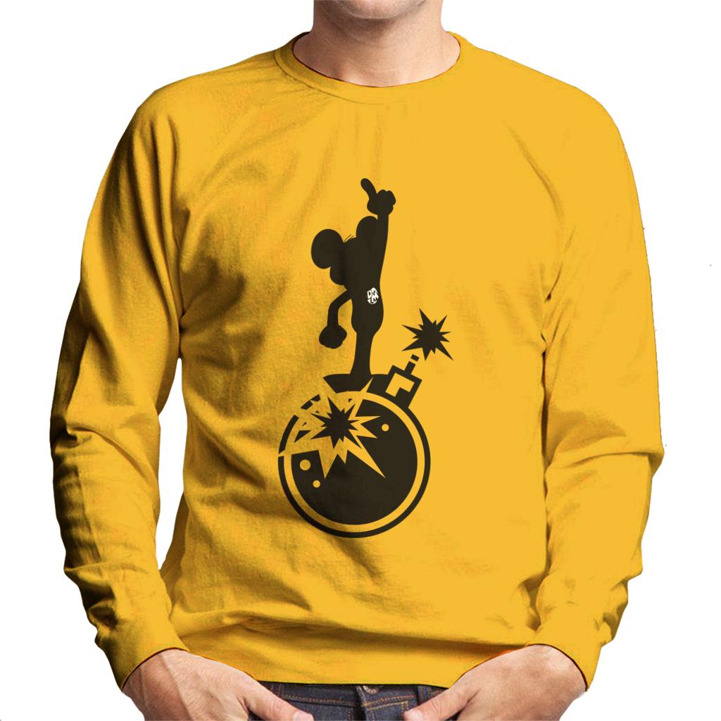 Danger Mouse Explosion Silhouette Men's Sweatshirt-ALL + EVERY