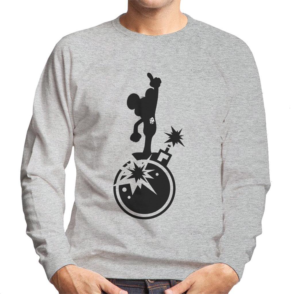 Danger Mouse Explosion Silhouette Men's Sweatshirt-ALL + EVERY